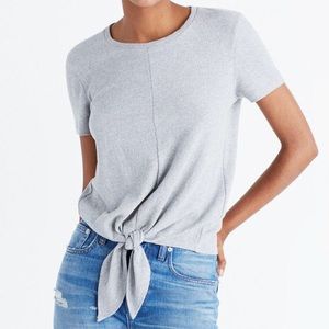 Madewell tie front t-shirt